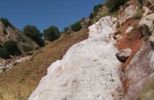 Riba de Santiuste: Buntsandstein (costras de sal)